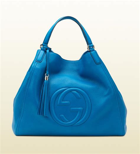 blue gucci soho bag|gucci soho bag price.